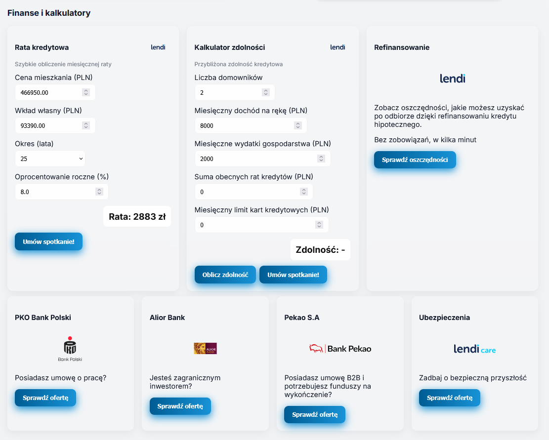 widok sekcji finanse i kalkulatory.png